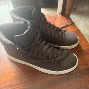 Men's High-Top Sneakers in Brown